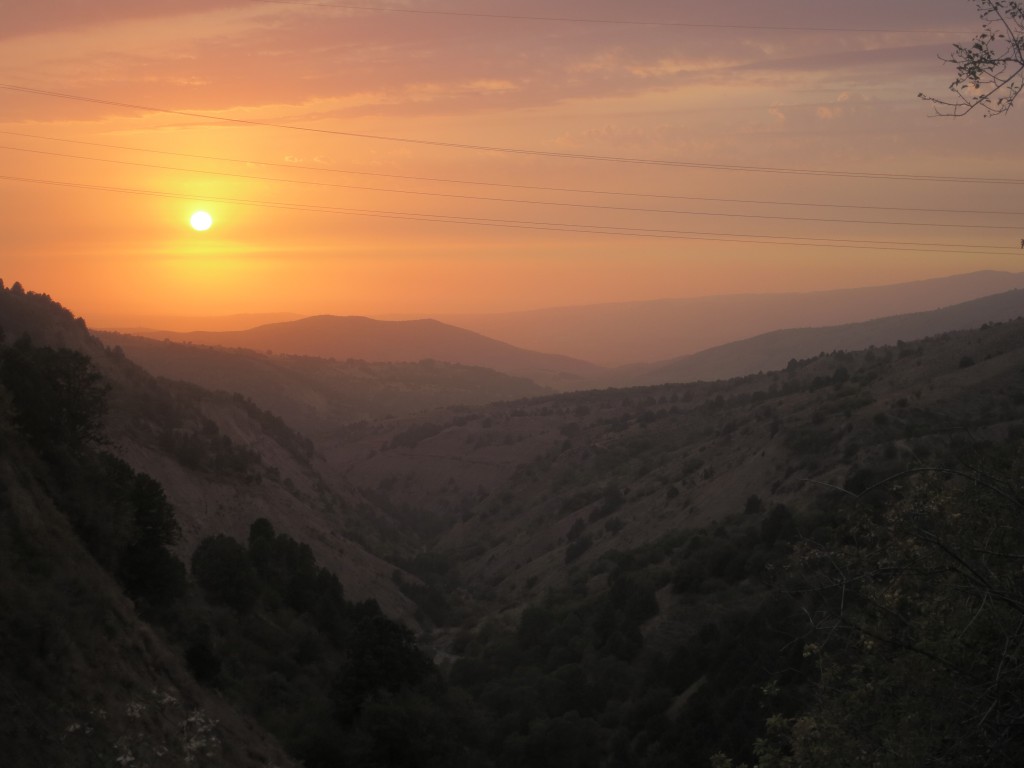 Sonnenuntergang in Chimgan