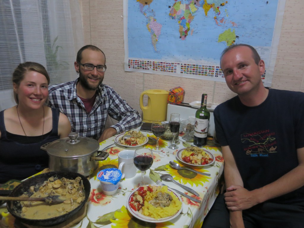 Mit Anna und Lukas beim Abendessen