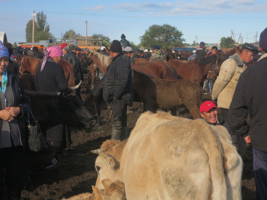 Szene auf dem Viehmarkt