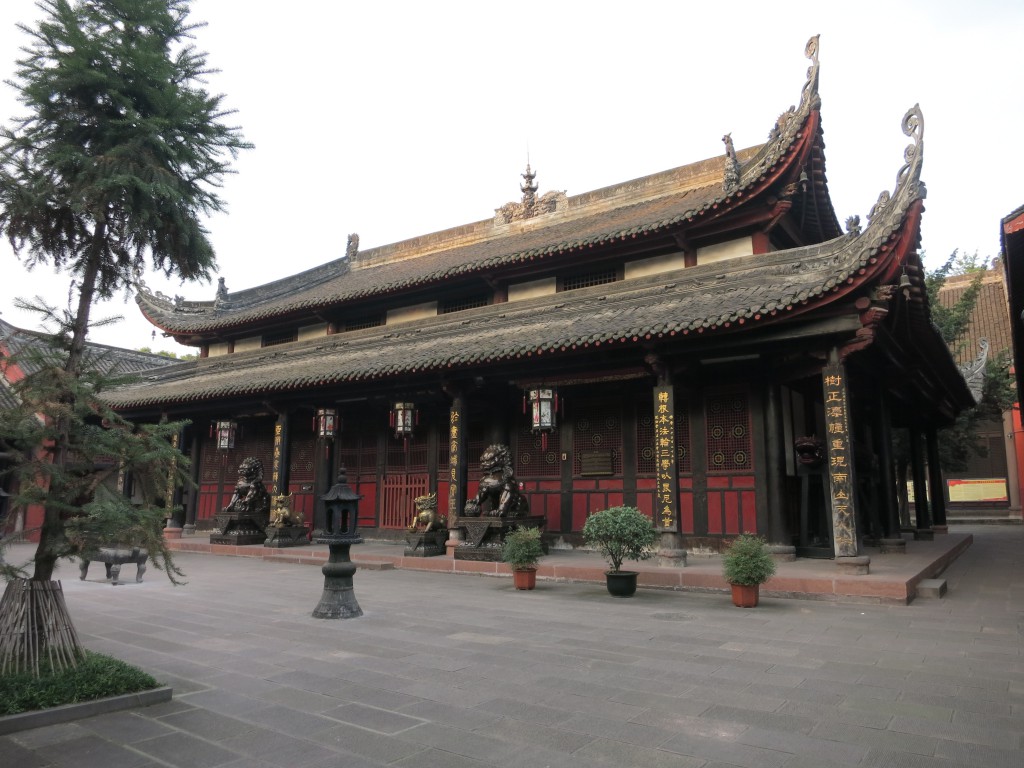 In der Wenshu-Tempelanlage