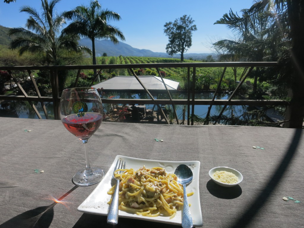 Spätzle im Weingut Aythaya