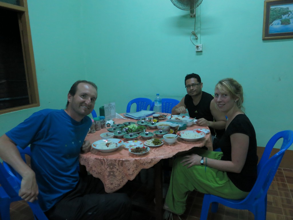 Mit Fareeq und Leena beim Abendessen