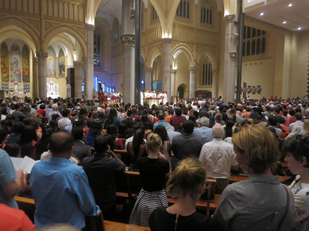 Mitternachtsmette in der St Mary's Cathedral