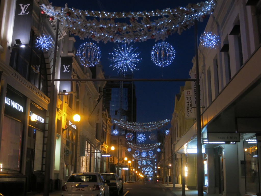Weihnachtlich geschmückte Innenstadt