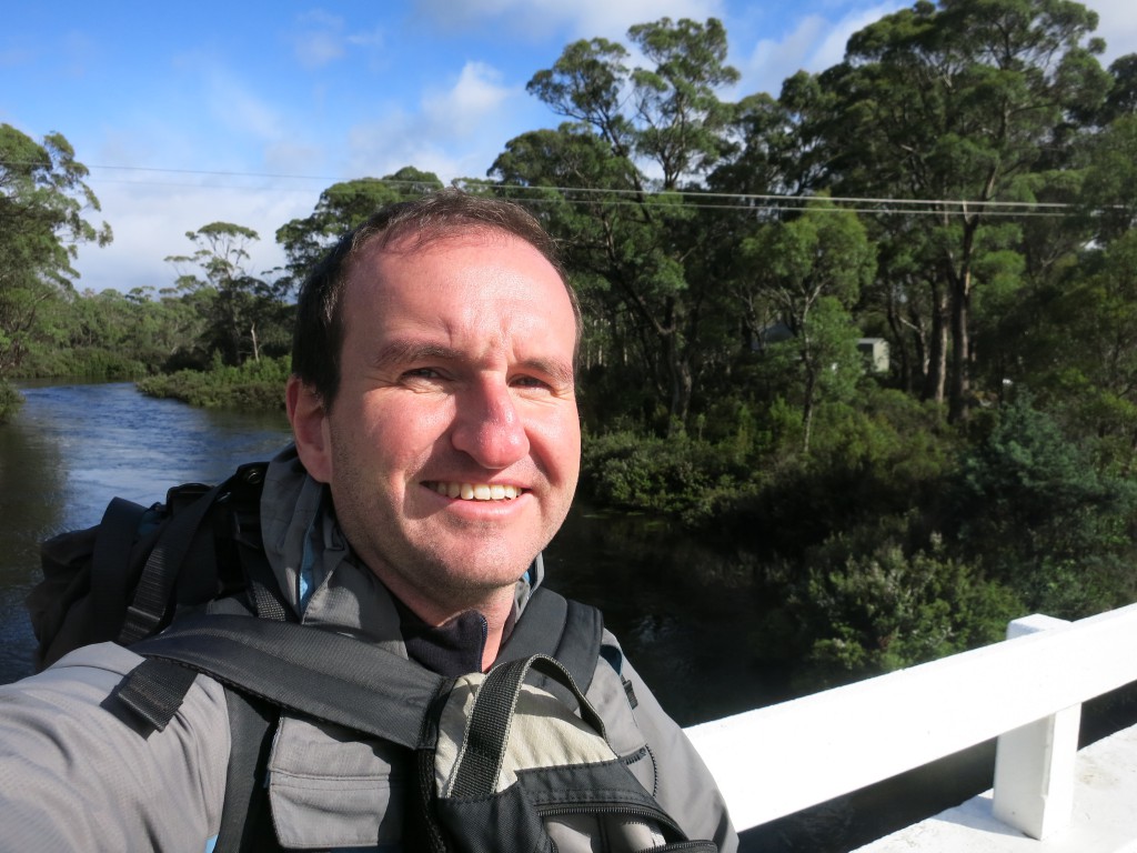 Auf der Brücke über den Derwent River