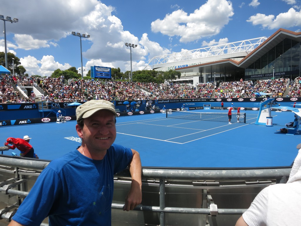 Bei den Australian Open am Show Court 3