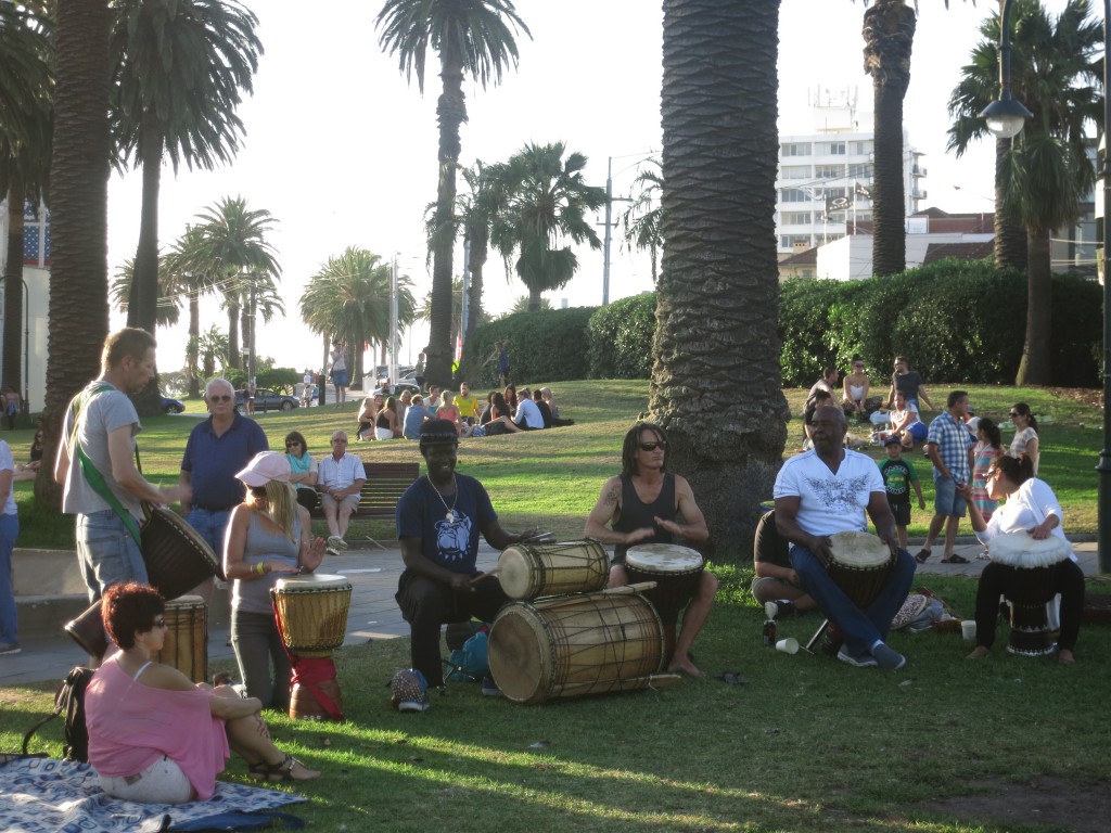 Trommelnde Combo in St. Kilda