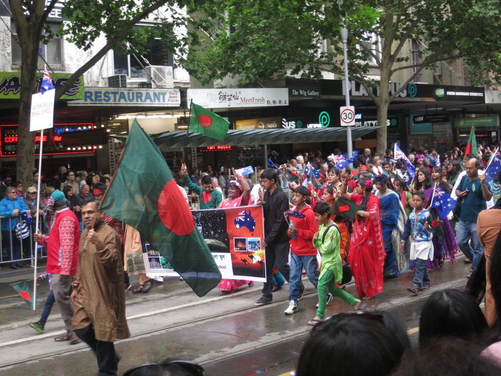 Paradeteilnehmer aus Bangladesch