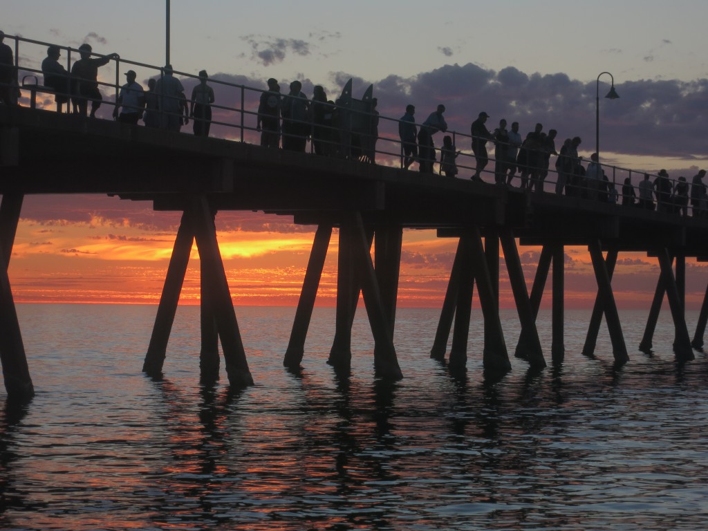 Kurz nach dem Sonnenuntergang in Glenelg