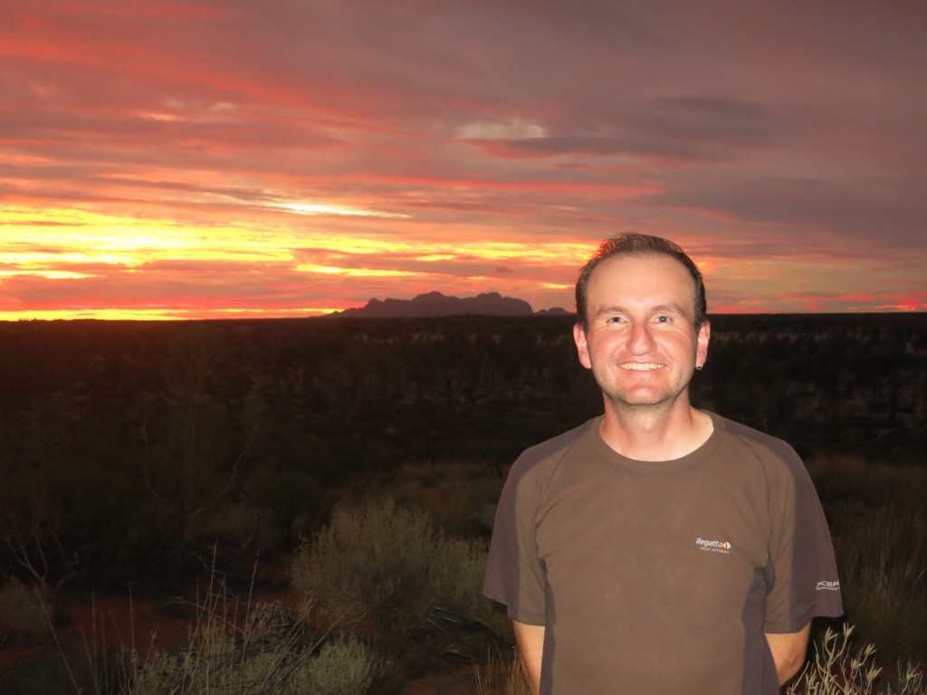 Vor den Kata Tjuta am Abend