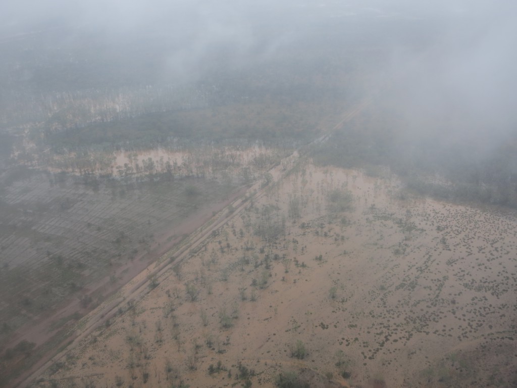 Hochwasser bei Alice Springs