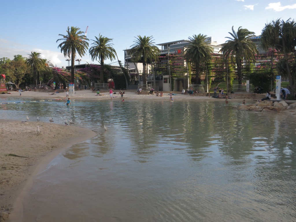 Künstlicher Strand bei den South Bank Parklands