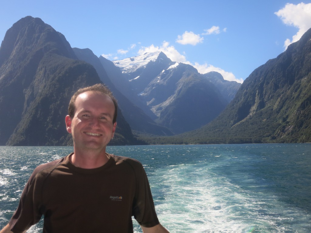 Auf dem Schiff im Fjord Milford Sound