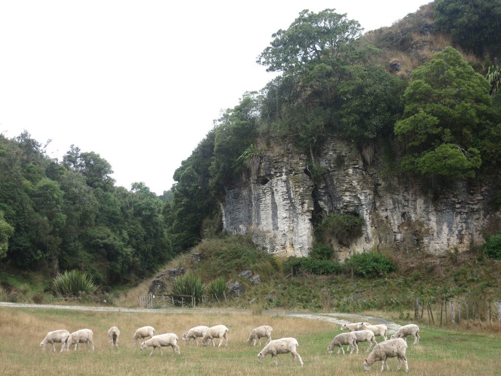 Kalksteinfelsen im Äußeren