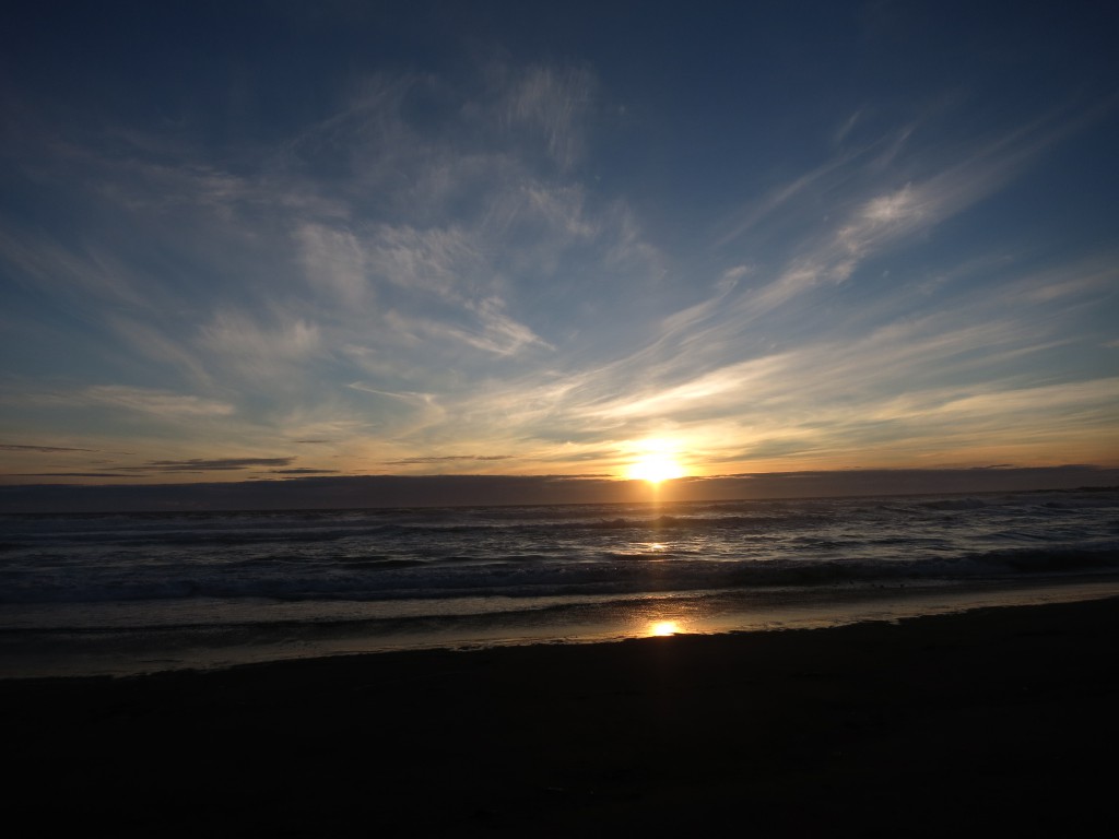 Abendsonne an der Playa Curiñanco