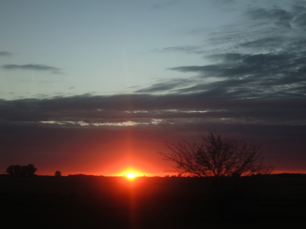 Sonnenaufgang nahe Buenos Aires