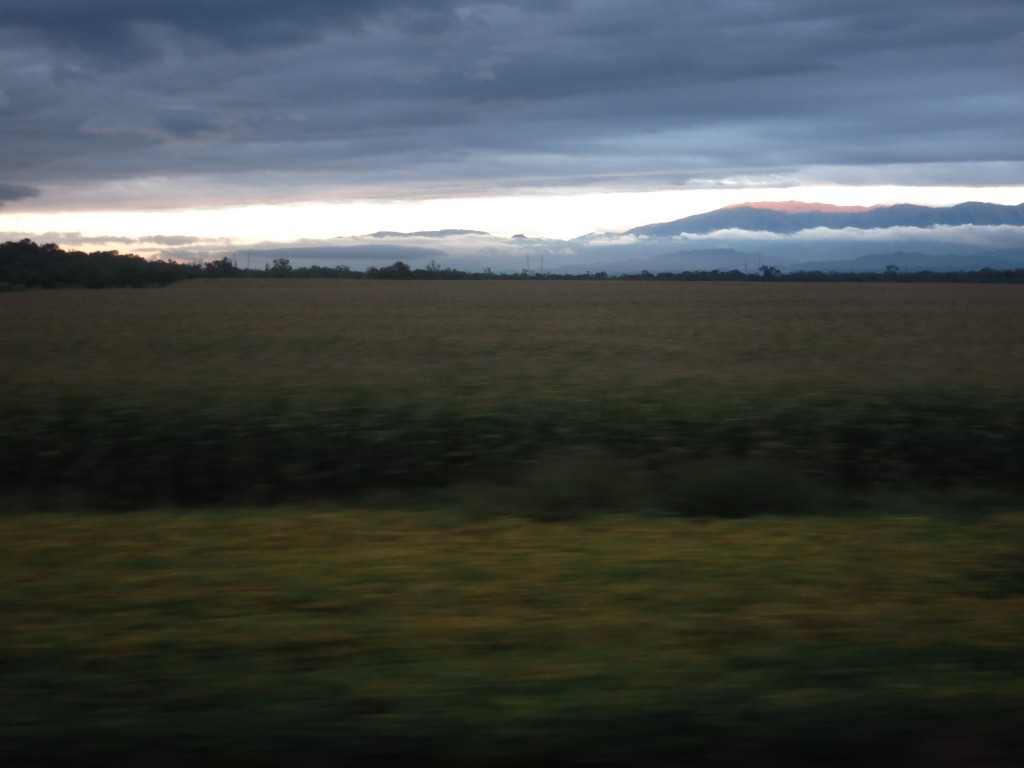 Morgendämmerung auf dem Weg nach Salta