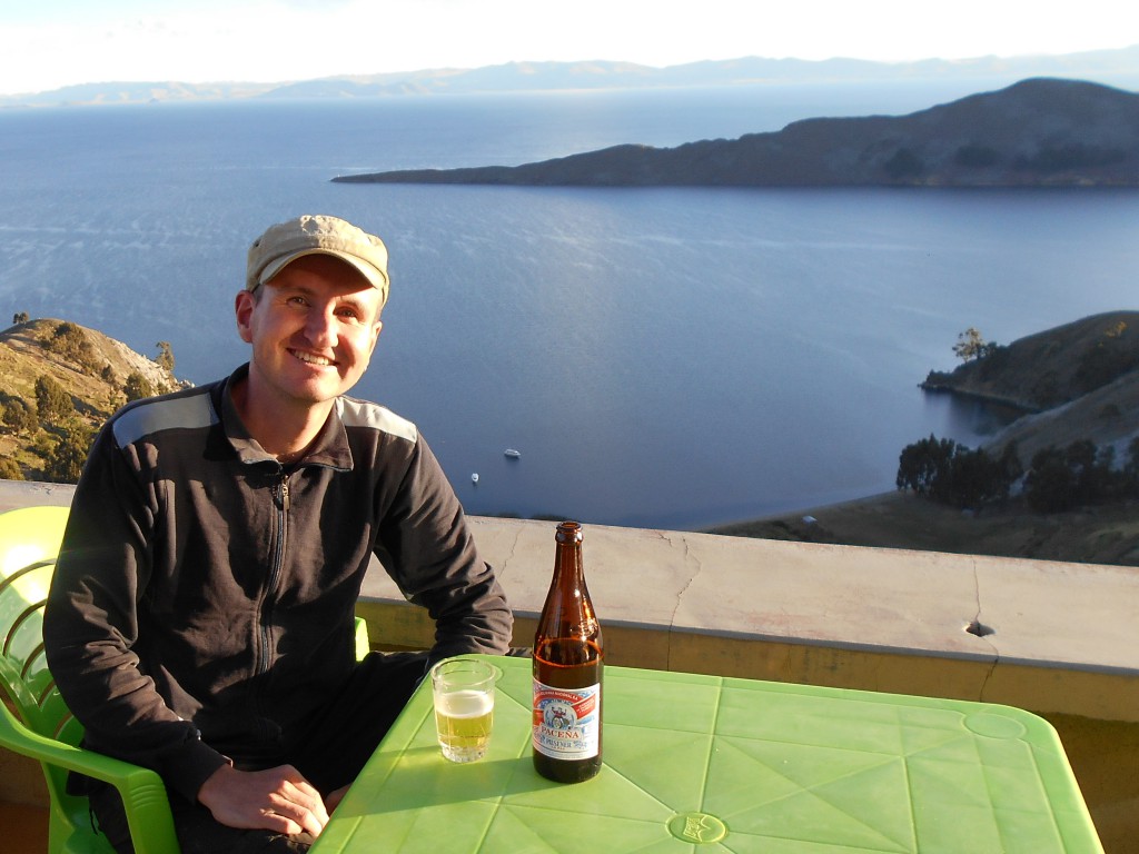 Mit dem wohlverdienten Bier zum Sonnenuntergang