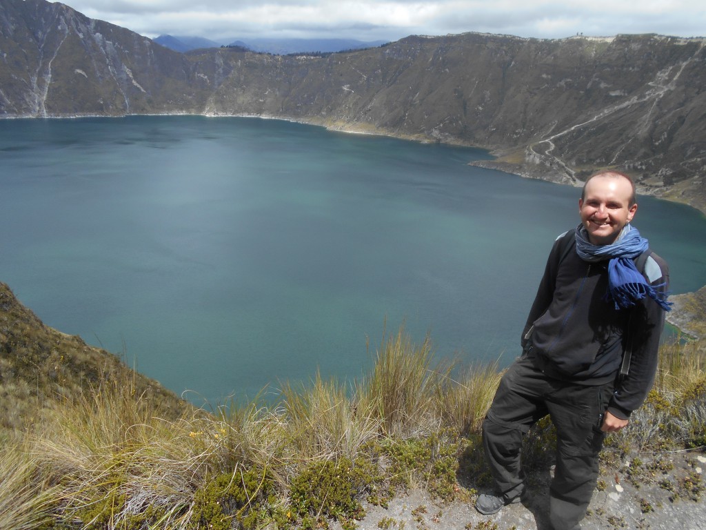 Vor der Laguna Quilotoa