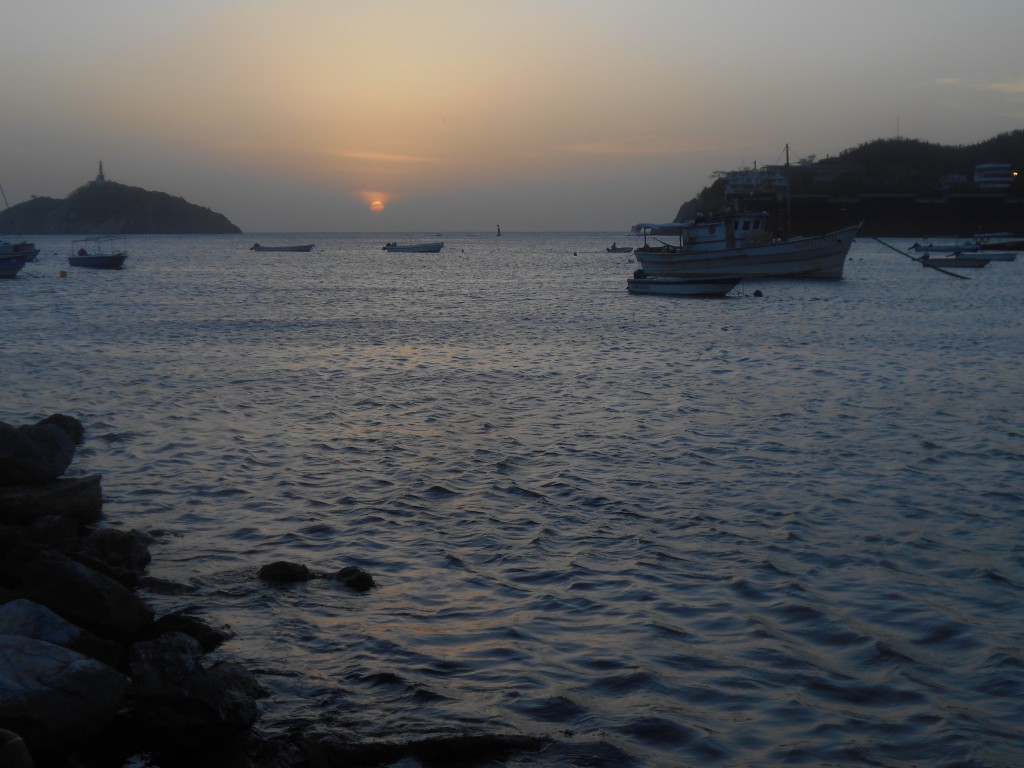 Sonnenuntergang am Karibikufer