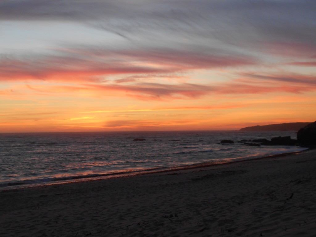 Abendhimmel am Strand kurz nach meiner Ankunft